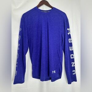 Under Armour Men's Blue Long Sleeve Athletic Performance Workout Shirt